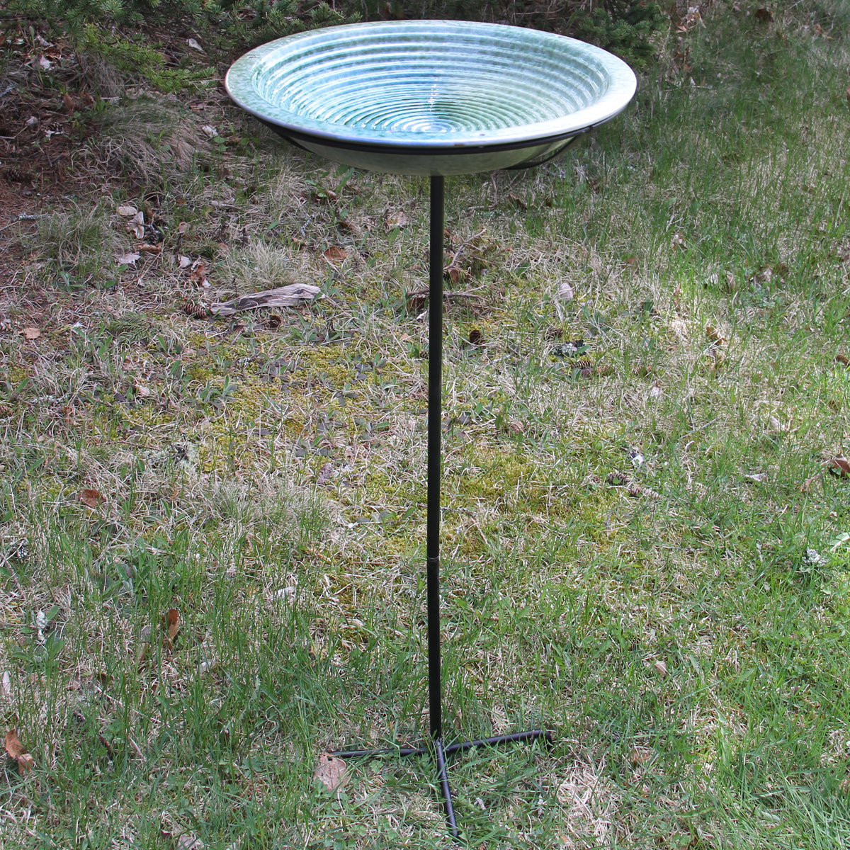 Circles Bird Bath, Post Style  --  Outlet Stock