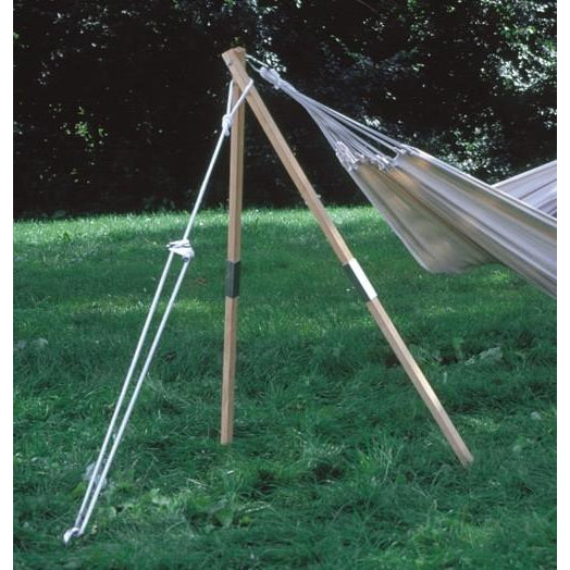 Byer of Maine Foldable Madera Hammock Stand setup